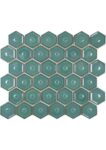 The Mosaic Factory Osiris Hertman Hexagon Forest Green | mozaïektegel