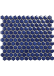 The Mosaic Factory Barcelona Hexagon Cobalt Blue Glossy | mozaïektegel