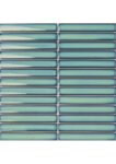 The Mosaic Factory Sevilla Kitkat Original Ocean Green Glossy | mozaïektegel