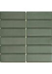 The Mosaic Factory Barcelona Rectangle Forest Green Glossy | mozaïektegel