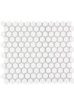The Mosaic Factory Barcelona Hexagon White Matt | mozaïektegel