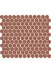 The Mosaic Factory Patterns Hexagon Terra Cotta Matt R11 | mozaïektegel