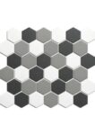 The Mosaic Factory London Hexagon Contrast Mix Matt R11 | mozaïektegel