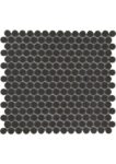 The Mosaic Factory London Pennyround Black Matt R11 | mozaïektegel